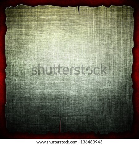 grunge metal background with ripped hole