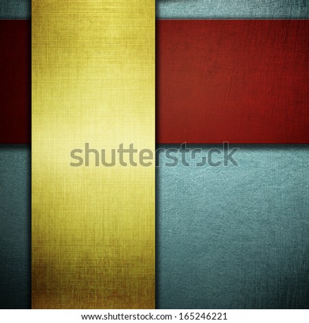 Abstract pattern background with red and gold stripe