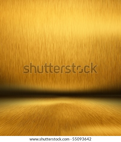 gold empty room