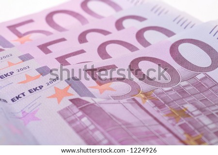 Euro Money on white
