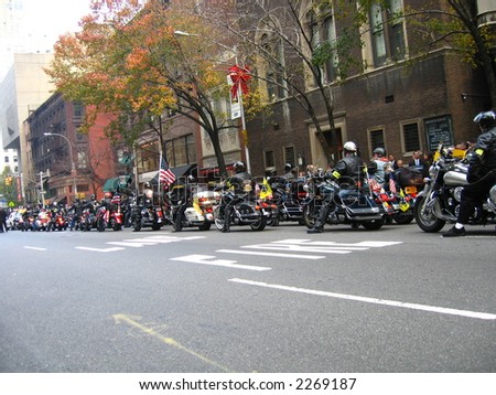 funeral procession in Manhattan