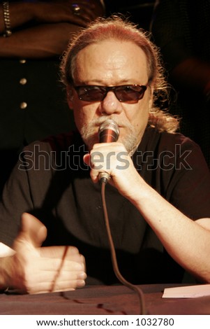 Tommy Ramone at the press conference regarding the club being shut down