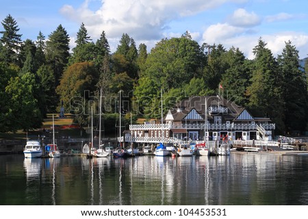Marina in Vancouver Stanly Park. Vancouver, British Columbia. Canada