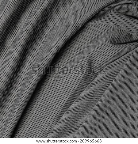 Drapery (creased) fabric net (grid) background or texture