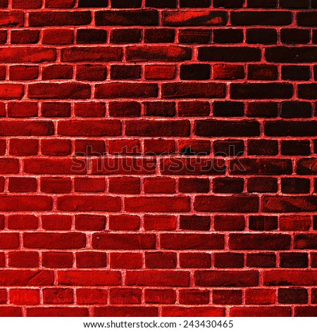 Brick wall color grunge background, texture