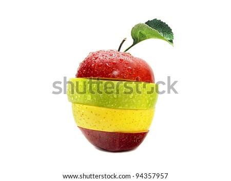 a sliced apple