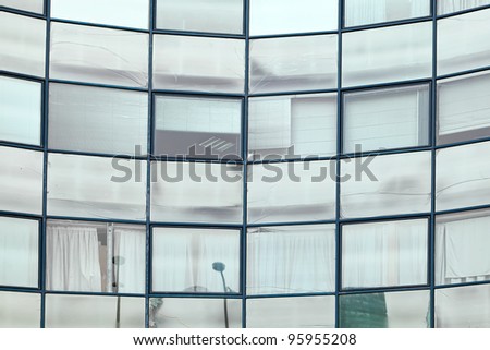 Windows of a modern office building used as a background