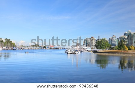 View on Vancouver from Stanley Park. British Columbia. Canada