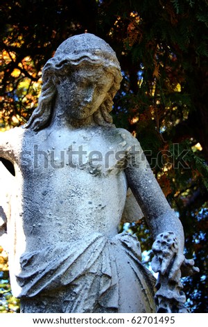Statue from the Delavan family plot at Sleepy Hollow Cemetery in Sleepy Hollow, NY