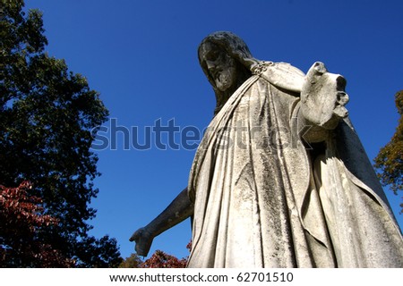 Statue from the Delavan family plot at Sleepy Hollow Cemetery in Sleepy Hollow, NY