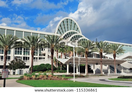 ORLANDO, FL - FEB 6: The Orange County Convention Center on International Drive on February 6, 2012 in Orlando. It offers 7M sq ft space and ranks as the second largest convention center in the US.