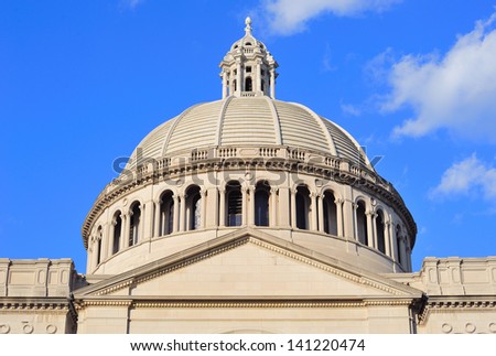 The First Church of Christ Scientist in Christian Science Plaza in Boston