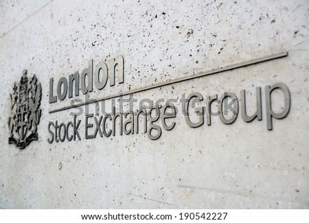 LONDON, UK - SEP 27: London Stock Exchange Group in financial district on September 27, 2013 in London, UK. London is the world\'s most visited city and the capital of UK.