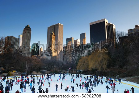 central park new york at christmas. stock photo : NEW YORK CITY