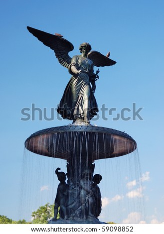 fountain in central park nyc. New York City Central Park