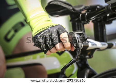 Utrecht, The Netherlands. 4th of July, 2015. Tour de France Time Trial Stage, DANIEL MARTIN, Team Cannondale Garmin