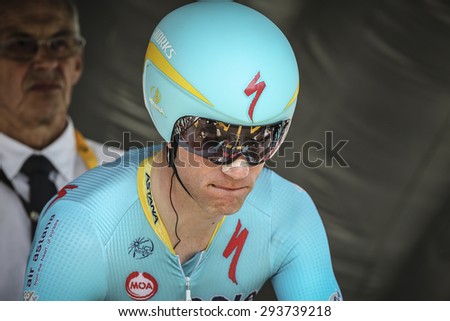 Utrecht, The Netherlands. 4th of July, 2015. Tour de France Time Trial Stage, LIEUWE WESTRA, Team Astana