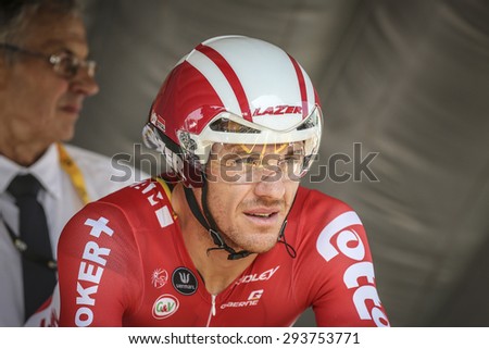 Utrecht, The Netherlands. 4th of July, 2015. Tour de France Time Trial Stage, ADAM HANSEN, Team Lotto Soudal