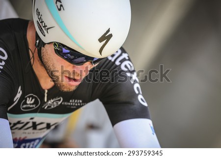 Utrecht, The Netherlands. 4th of July, 2015. Tour de France Time Trial Stage, MARK CAVENDISH