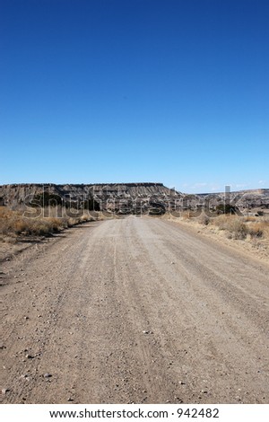 Dirt road in New Mexican back-country