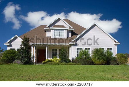 Rural home on a sunny day in Florida