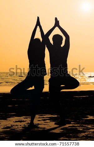 Yoga Pose Sunset