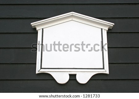 Ornate Wooden Sign