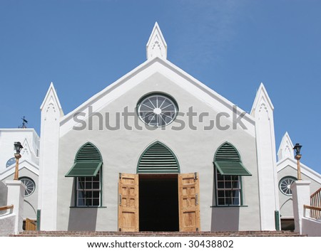 St. Peter\'s Anglican Church in the community of St. George\'s on the island of Bermuda. St Peter?s Church is believed to be the oldest continually used Anglican church in the Western hemisphere.