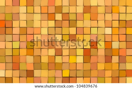 abstract tile pattern mixed orange yellow surface backdrop