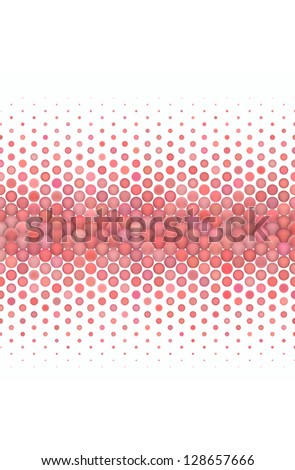 3d abstract render of gradient fluffy pink red bubble pattern