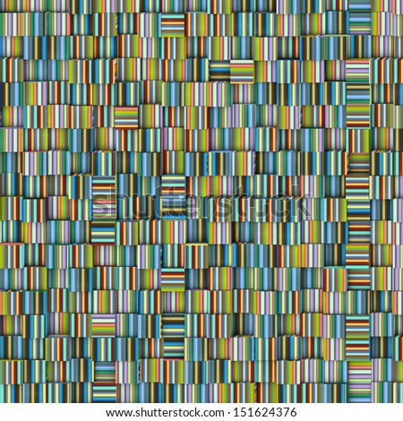 tile mosaic pattern backdrop in striped rainbow color