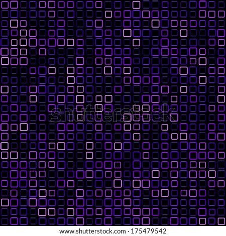 3d square glossy tiled purple tube with rounded corner pattern