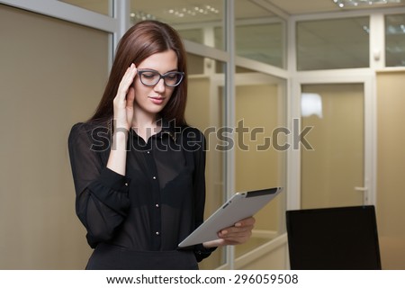 business woman office
