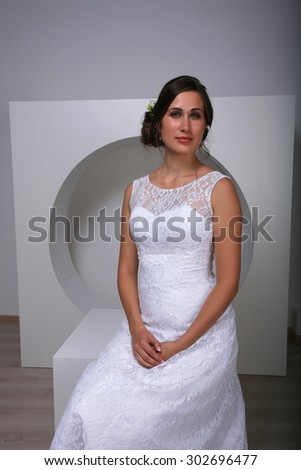girl bride wedding time interior