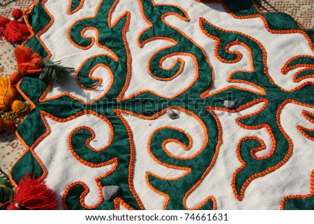 Pattern in traditional national style of Kazakhstan. A design element.