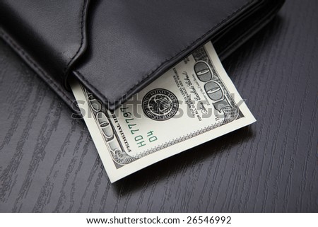 leather wallet cash