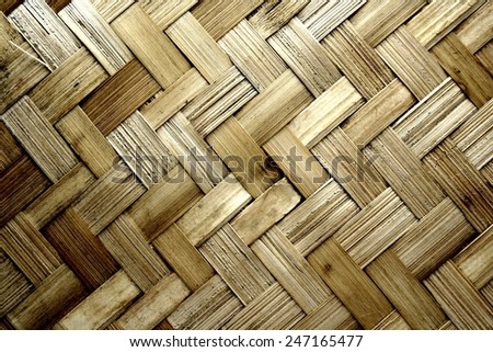 Texture pattern background, woven wood Photo of Texture pattern background, woven wood