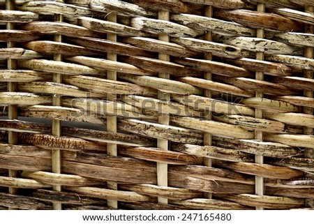 Texture pattern background, woven wood Photo of Texture pattern background, woven wood