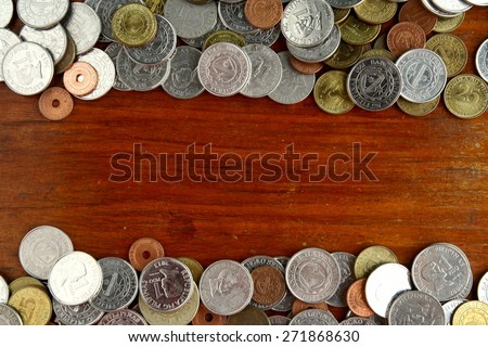 Bunch of loose change or coins Photo of Bunch of loose change or coins