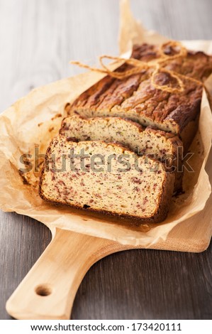 Homemade bread cake. Gluten-free