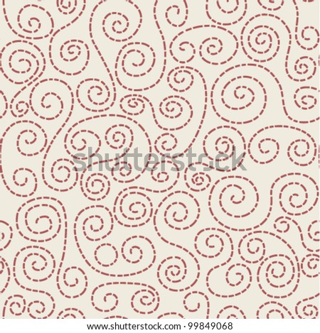 Curl Pattern En Francais | seamless curly pattern stock vector illustration 99849068 Curl Pattern En Francais | seamless curly pattern stock vector illustration 99849068