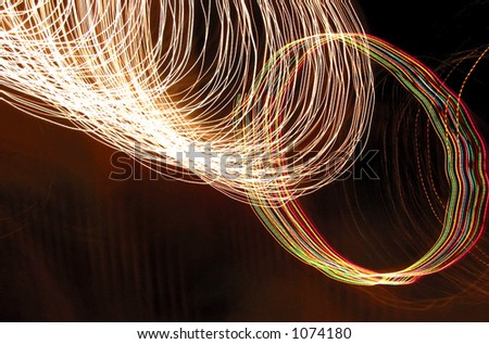 Abstract image of outdoor lights
