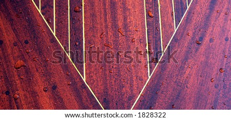 Pattern on an antique wooden boat