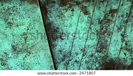 Oxidized copper textures