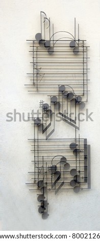 Blurred musical notation