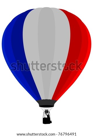 Air Balloon, France Flag