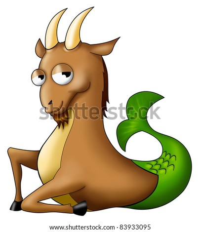 Cartoon Capricorn