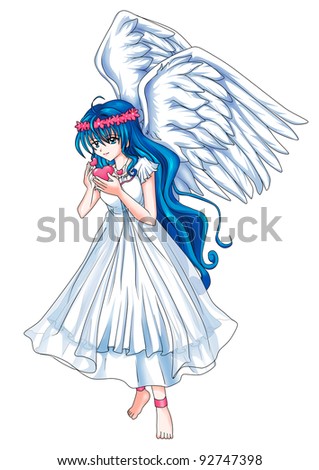 Cartoon Angel Heart