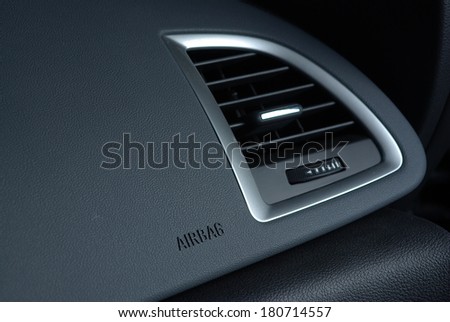 Ventilation in car panel