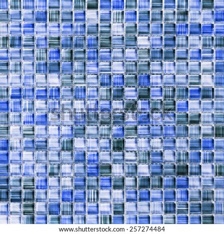 abstract blue mosaic tile background
